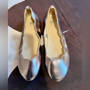 GAP Kids Rose Gold Ballet Flats, Size 3 (big kids)